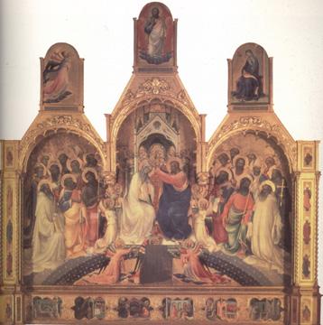 Lorenzo Monaco The Coronation of the Virgin (nn03) France oil painting art